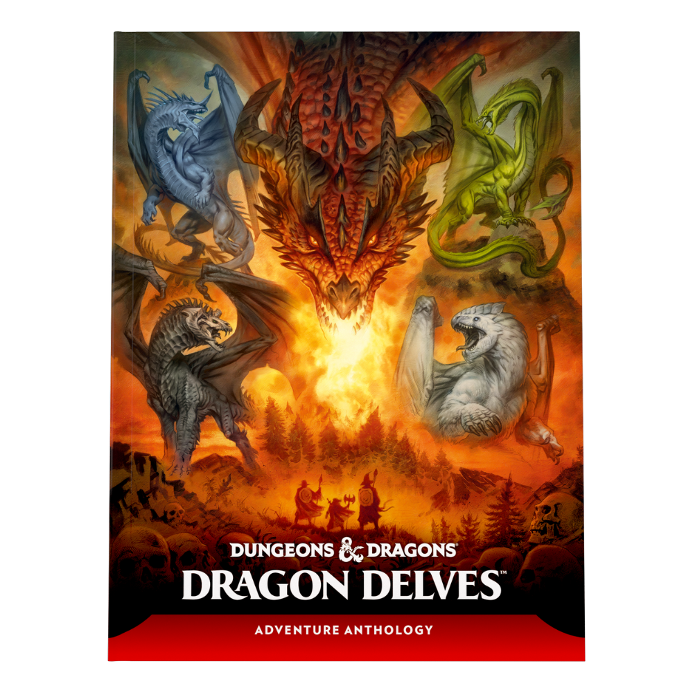 Dungeons and Dragons adventure anthology boek met draken op de voorkant