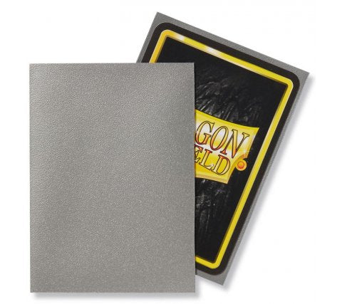 Voorbeeld kleur van Dragon Shield sleeves matte silver voor TCG