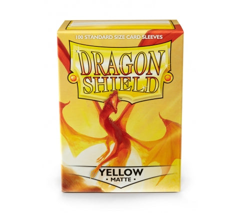 Dragon Shield sleeves matte yellow voor TCG