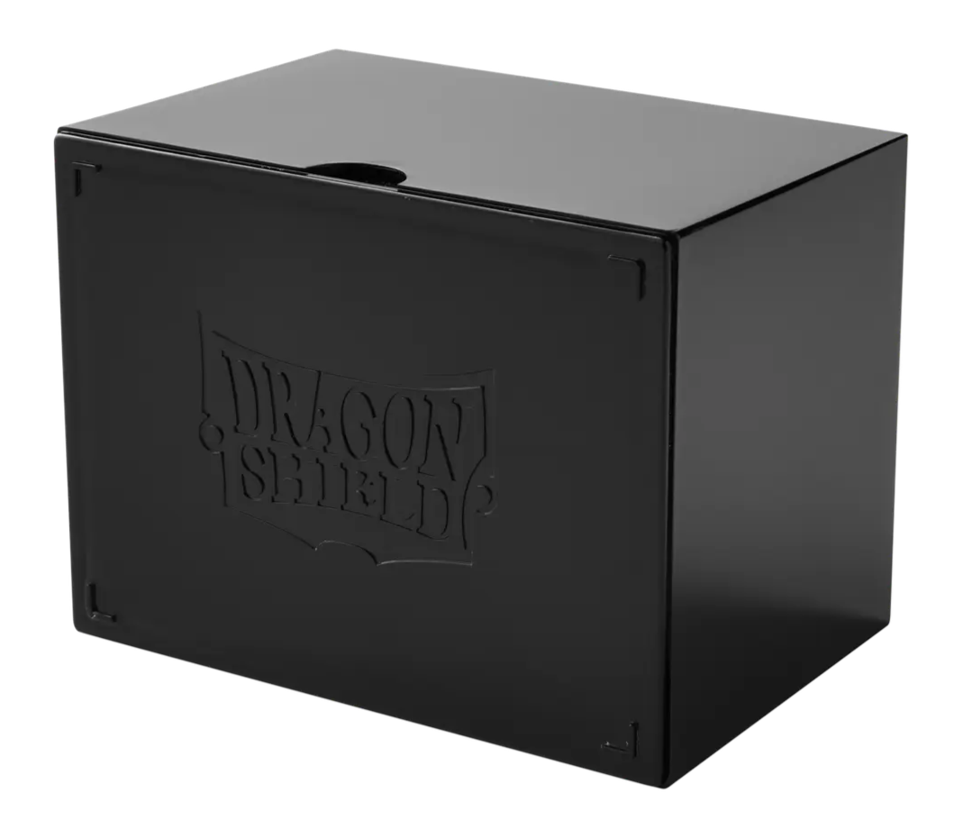 Dragon Shield stapelbare deckbox in de kleur zwart. Te kopen bij Spellcast.