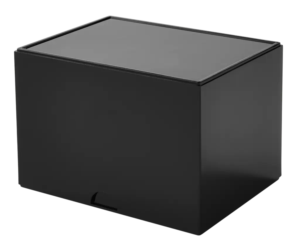 Dragon Shield stapelbare deckbox in de kleur zwart. Te kopen bij Spellcast.