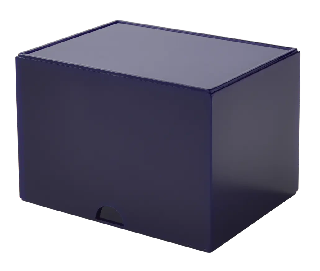 Dragon Shield strongbox in de kleur blauw. Te kopen bij Spellcast.