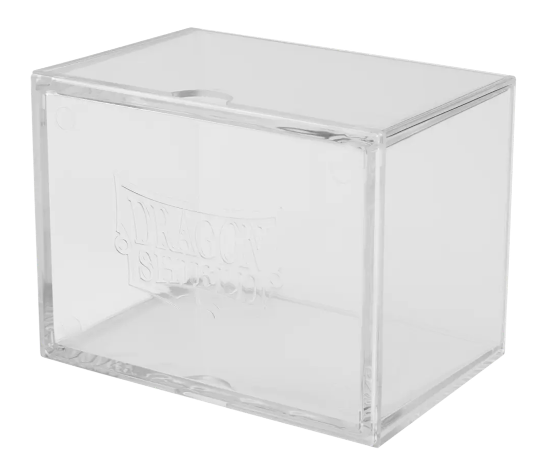 Dragon Shield stapelbare deckbox in de kleur transparant. Te kopen bij Spellcast.
