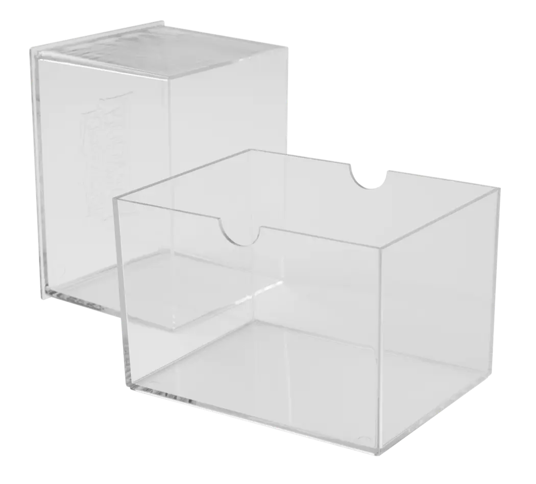Dragon Shield stapelbare deckbox in de kleur transparant. Te kopen bij Spellcast.