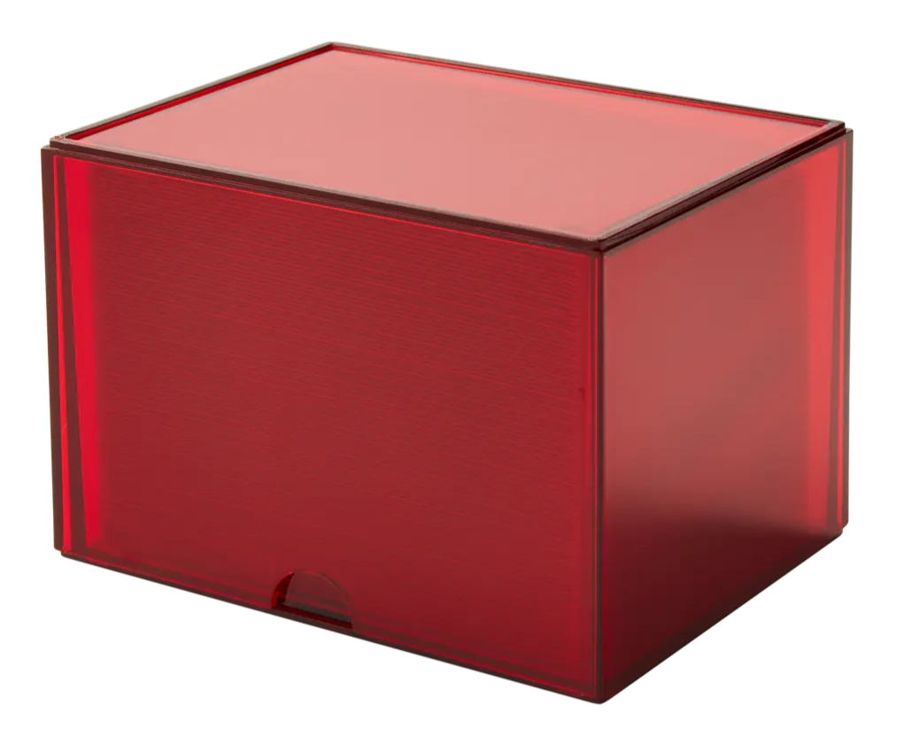 Dragon Shield rode stapelbare TCG deckbox. Te kopen bij Spellcast.