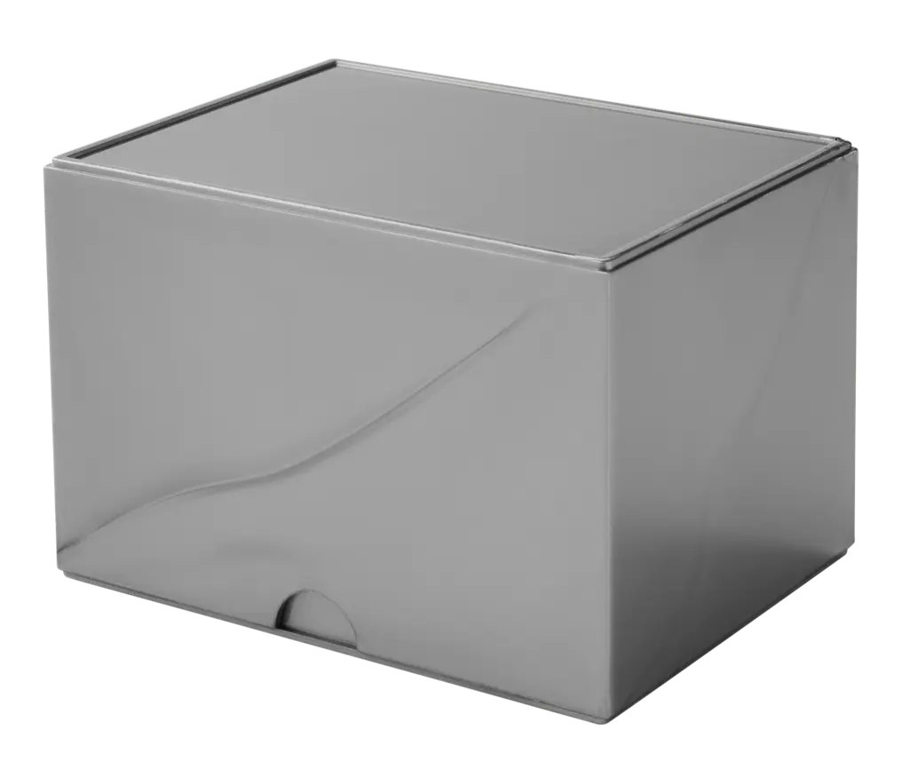 Dragon Shield strongbox in de kleur zilver. Te kopen bij Spellcast.