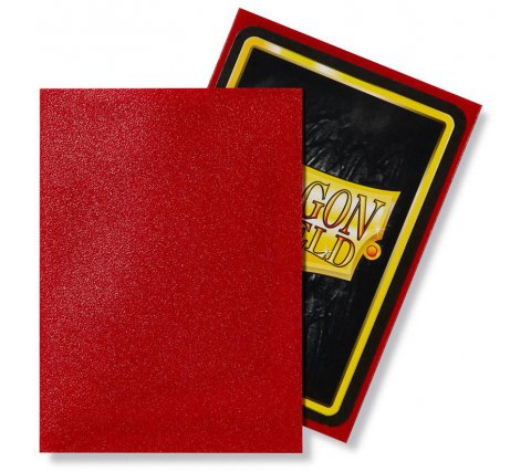 Dragon Shield sleeves matte in de kleur RUBY. Te kopen bij Spellcast.